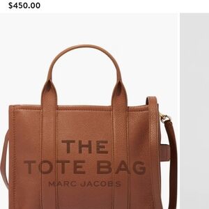 Marc Jacobs Brown Leather Tote Bag